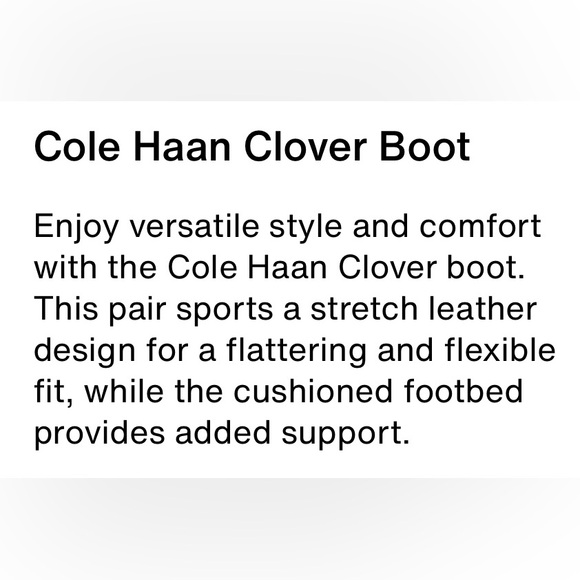 Cole Haan Clover Leather Stretch Riding Boots Sz 8 BNWB - Picture 9 of 12